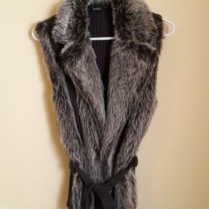 Faux fur vest